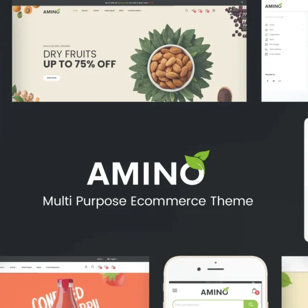 Amino – Fresh & Organic Food WordPress Theme